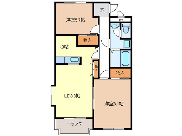 セピアコートの物件間取画像